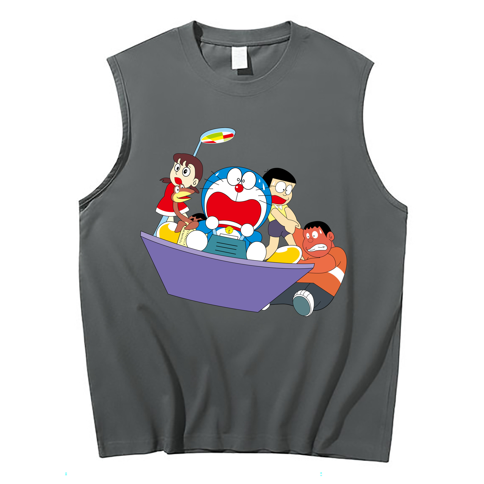 （画像用） ドラえもん Doraemon コットン100％タンクトップ（フロントプリント）